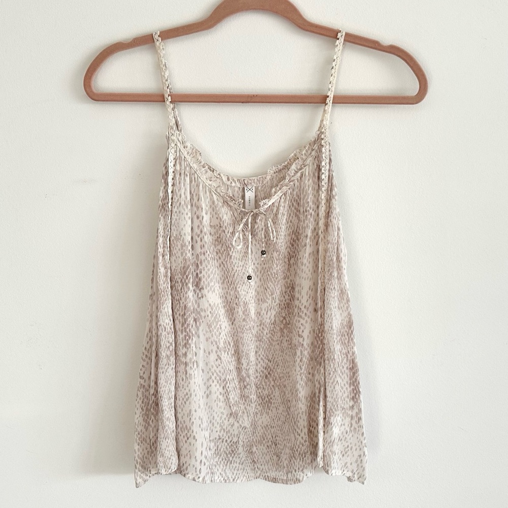 Gxf Sleeveless Snakeskin Top